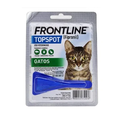 Antipulgas E Carrapatos Frontline Topspot Para Gatos, Azul